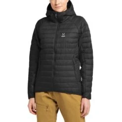 Haglöfs HAGLOFS SPIRE MIMIC HOOD WS TRUE BLACK SOLID 22 -Warm Winter Outlet Store 9 101390 haglofs spire mimic hood ws true black solid 604677 tbs 03
