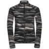 ODLO ROY GRAPHIC MIDLAYER FULL ZIP W BLACK 22