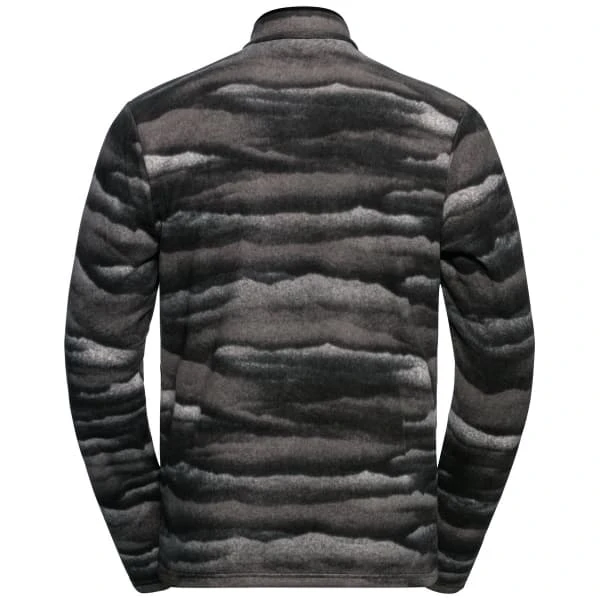 ODLO ROY GRAPHIC MIDLAYER FULL ZIP BLACK 22 2 ODLO ROY GRAPHIC MIDLAYER FULL ZIP BLACK 22 - Image 2