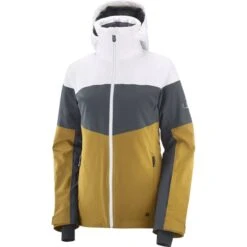 SALOMON SLALOM JKT W WHITE/EBONY/CUMIN 22