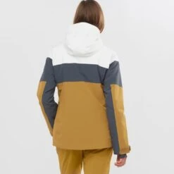 SALOMON SLALOM JKT W WHITE/EBONY/CUMIN 22 -Warm Winter Outlet Store 9 102567 slalom jkt w white ebony cumin lc1566500 03