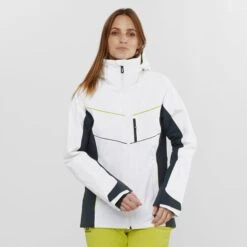 SALOMON BRILLIANT JKT W WHITE/EBONY/EVENING PRIM 22 -Warm Winter Outlet Store 9 102609 brilliant jkt w white ebony evening prim lc1630800 03