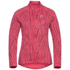 ODLO FLI LIGHT PRINT MIDLAYER FZ W PARADISE PINK 22