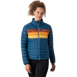 COTOPAXI W FUEGO DOWN JACKET INDIGO STRIPES 23