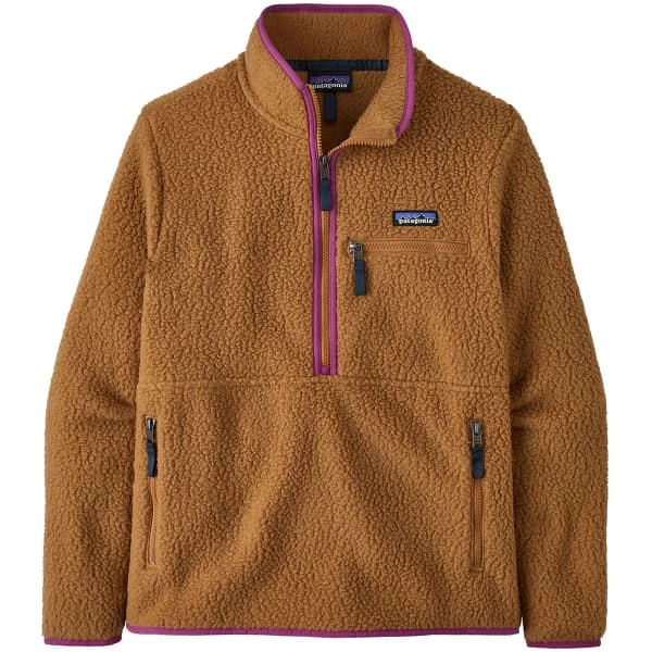 PATAGONIA W'S RETRO PILE P/O MARSUPIAL NEST BROWN W/AMARANTH PINK 23 1 PATAGONIA W'S RETRO PILE P/O MARSUPIAL NEST BROWN W/AMARANTH PINK 23