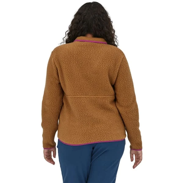 PATAGONIA W'S RETRO PILE P/O MARSUPIAL NEST BROWN W/AMARANTH PINK 23 3 PATAGONIA W'S RETRO PILE P/O MARSUPIAL NEST BROWN W/AMARANTH PINK 23 - Image 3