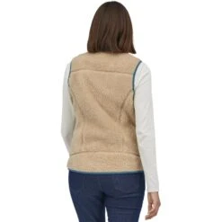 PATAGONIA W'S CLASSIC RETRO-X VEST DARK NATURAL W/WAVY BLUE 23 -Warm Winter Outlet Store 9 110556 w s classic retro x vest dark natural w wavy blue 23083 dnlw 03