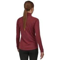 PATAGONIA W'S CAPILENE MIDWEIGHT ZIP NECK SEQUOIA RED 23 -Warm Winter Outlet Store 9 110812 w s capilene midweight zip neck sequoia red 44457 seqr 03