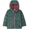 PATAGONIA BABY HILOFT DOWN SWEATER HOODY PINYON GREEN 23