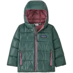 PATAGONIA BABY HILOFT DOWN SWEATER HOODY PINYON GREEN 23