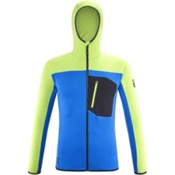 MILLET TRILOGY LIGHTGRID HOODIE SKY DIVER/ACID GREEN 23