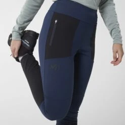 MILLET FLEECE TECH TIGHTS W SAPHIR/BLACK 23 -Warm Winter Outlet Store 9 111296 fleece tech tights w saphir black miv9621 7556 04