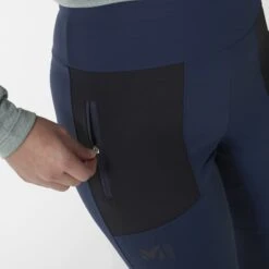 MILLET FLEECE TECH TIGHTS W SAPHIR/BLACK 23 -Warm Winter Outlet Store 9 111296 fleece tech tights w saphir black miv9621 7556 05