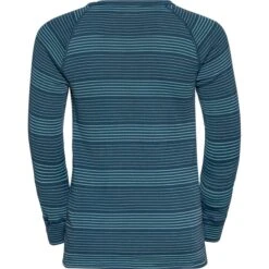 ODLO ACTIVE WARM ECO SET LONG KIDS REEF WATERS/BLUE WING TEAL 23 -Warm Winter Outlet Store 9 111723 set long active warm eco reef waters blue wing teal 159449 21017 06