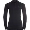 ODLO PERFORMANCE WARM ECO BL TOP TURTLE NECK L/S HALF ZIP W BLACK/NEW ODLO GRAPHITE GREY 23
