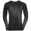 ODLO BL TOP CREW NECK L/S KINSHIP PW 200 BLACK MELANGE 23