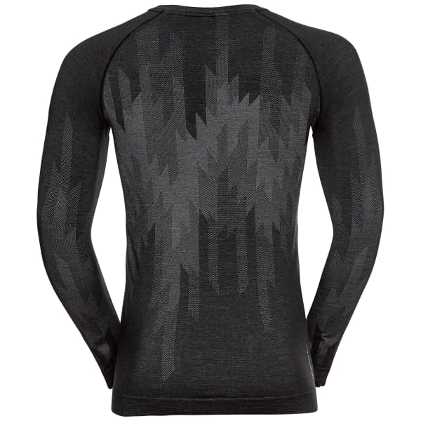 ODLO BL TOP CREW NECK L/S KINSHIP PW 200 BLACK MELANGE 23 2 ODLO BL TOP CREW NECK L/S KINSHIP PW 200 BLACK MELANGE 23 - Image 2