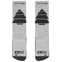 PICTURE WOOLING SKI SOCKS GREY MELANGE 23