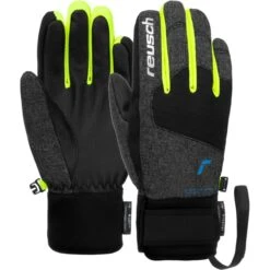 REUSCH SIMON R-TEX XT JR BLCK MEL/BLCK/SAFE YELLOW 23