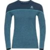 ODLO BL TOP CREW NECK L/S REVELSTOKE PW 150 W BLUE MELANGE/POLYNYA 23