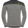 ODLO BL TOP CREW NECK L/S REVELSTOKE PW 150 GREY MELANGE/LG LIZARD 23