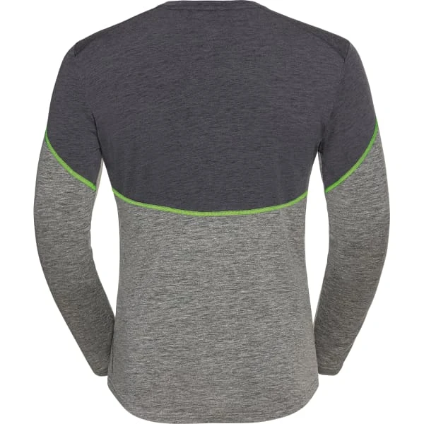 ODLO BL TOP CREW NECK L/S REVELSTOKE PW 150 GREY MELANGE/LG LIZARD 23 2 ODLO BL TOP CREW NECK L/S REVELSTOKE PW 150 GREY MELANGE/LG LIZARD 23 - Image 2