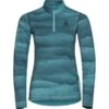 ODLO BL TOP TURTLE NECK L/S HALF ZIP WHISTLER ECO REEF WATERS/BLUE 23