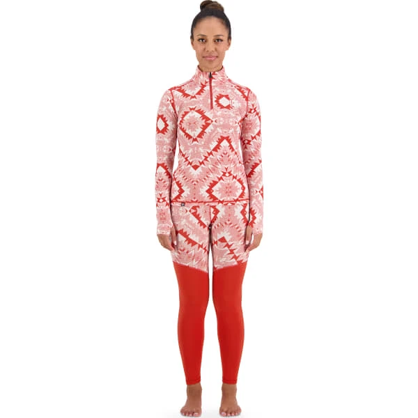 MONS ROYALE W CASCADE FLEX 1/4 ZIP VLU RETRO RED NORDTEK 23 2 MONS ROYALE W CASCADE FLEX 1/4 ZIP VLU RETRO RED NORDTEK 23 - Image 2