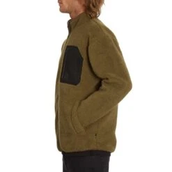 VOLCOM MUZZER FUZZAR ZIP SERVICE GREEN 23 -Warm Winter Outlet Store 9 114872 muzzer fuzzar zip service green a4832201 svg 03