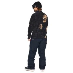 VOLCOM V-SCIENCE FLEECE P/O 1/2 ZIP BLEACH BLACK 23 -Warm Winter Outlet Store 9 115078 v science fleece p o 1 2 zip bleach black g4152301 beb 04