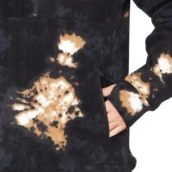 VOLCOM V-SCIENCE FLEECE P/O 1/2 ZIP BLEACH BLACK 23 -Warm Winter Outlet Store 9 115078 v science fleece p o 1 2 zip bleach black g4152301 beb 05