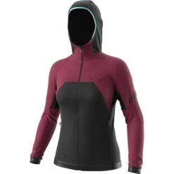 DYNAFIT TOUR WOOL THERMAL W HOODY BEET RED 23