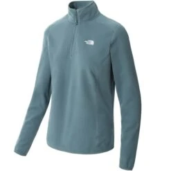 THE NORTH FACE W 100 GLACIER 1/4 ZIP GOBLIN BLUE 22