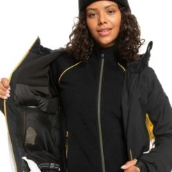 ROXY PEAKSIDE JK TRUE BLACK 23 -Warm Winter Outlet Store 9 115951 peakside jk true black erjtj03366 kvj0 05