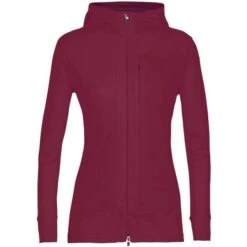 ICEBREAKER QUANTUM III LS ZIP HOOD CHERRY 23