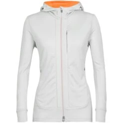 ICEBREAKER W QUANTUM III LS ZIP HOOD ETHER/F 23