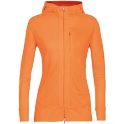 ICEBREAKER W QUANTUM III LS ZIP HOOD FLASH/C