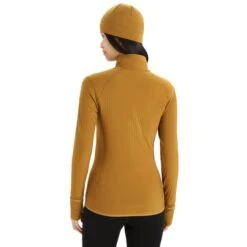 ICEBREAKER DESCENDER LS ZIP W CLOVE 23 -Warm Winter Outlet Store 9 116675 descender ls zip clove ib103900 556 03