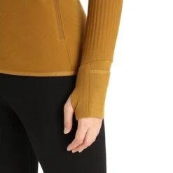 ICEBREAKER DESCENDER LS ZIP W CLOVE 23 -Warm Winter Outlet Store 9 116675 descender ls zip clove ib103900 556 05