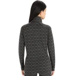 ICEBREAKER 250 VERTEX LS HALF ALPINE GEO W BLACK/SNOW 23 -Warm Winter Outlet Store 9 116704 250 vertex ls half w black snow ib0a56i9 672 03