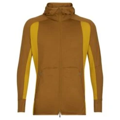 ICEBREAKER ZONEKNIT LS ZIP HOODIE M CLOVE/SI 23