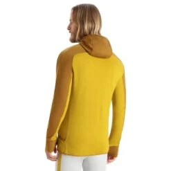 ICEBREAKER ZONEKNIT LS ZIP HOODIE M CLOVE/SI 23 -Warm Winter Outlet Store 9 116734 zoneknit ls zip hoodie m clove si ib0a56ga 714 03