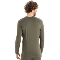 ICEBREAKER 200 OASIS LS CREWE SKI STRIPES M LODEN 23 -Warm Winter Outlet Store 9 116748 200 oasis ls crewe ski m loden ib0a56hu 069 03