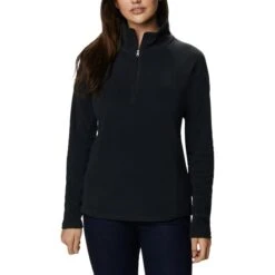 COLUMBIA GLACIAL IV 1/2 ZIP BLACK 23