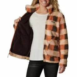 COLUMBIA WINTER PASS SHERPA FZ W WARM COPPER CHECK 23 -Warm Winter Outlet Store 9 116936 winter pass sherpa fz w warm copper check 1905913 858 04