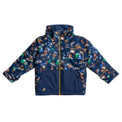 QUIKSILVER LITTLE MISSION KIDS JK INSIGNIA BLUE SNOW ALOHA 23 -Warm Winter Outlet Store 9 117328 little miss jk k snjt insignia blue snow aloha eqktj03013 bsn6 03