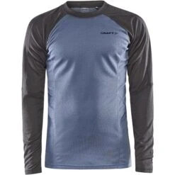 CRAFT CORE WARM BASELAYER LS TEE M GRANITE/FLOW 23