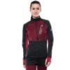FISCHER W ASARNA SOFTSHELL JACKET BLACK-BURGUNDY 23