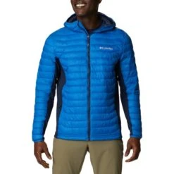 COLUMBIA POWDER PASS HOODED JKT BRIGHT INDIGO 22