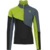 KARPOS FEDERA HZ FLEECE BLACK/LIME GREEN/DARK SLATE 23